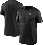 Nike Men's Nike Black Washington Commanders Sideline Legend Small Logo Dri-FIT T-Shirt