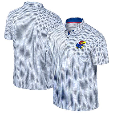 Men's Colosseum Royal Kansas Jayhawks Big & Tall Marty Rival Polo