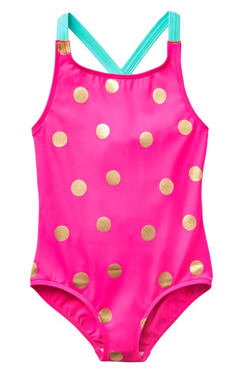 Kids' Cross Back One-Piece Swimsuit (Toddler, Little Kid & Big Kid)