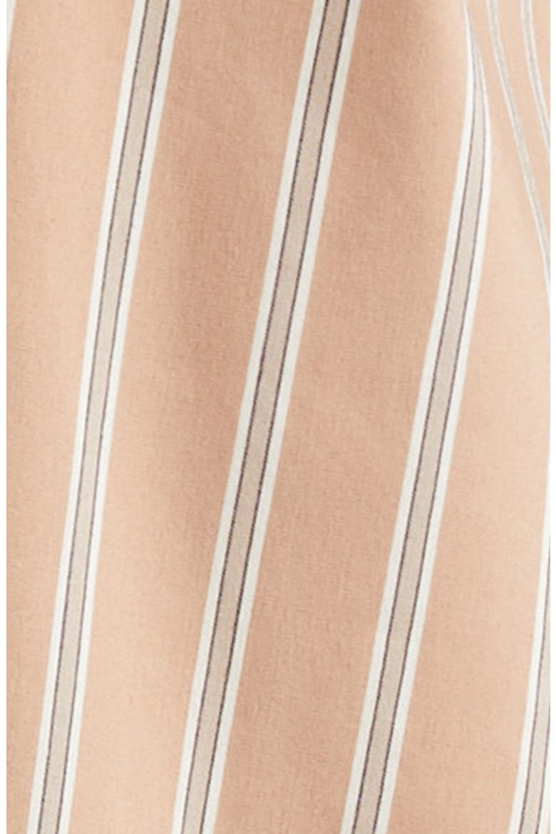 Fawn Stripe Stretch Organic Cotton Blend Button-Up Shirt, Alternate, color, FWN STRPE/TAN MLT WESTERN CARD