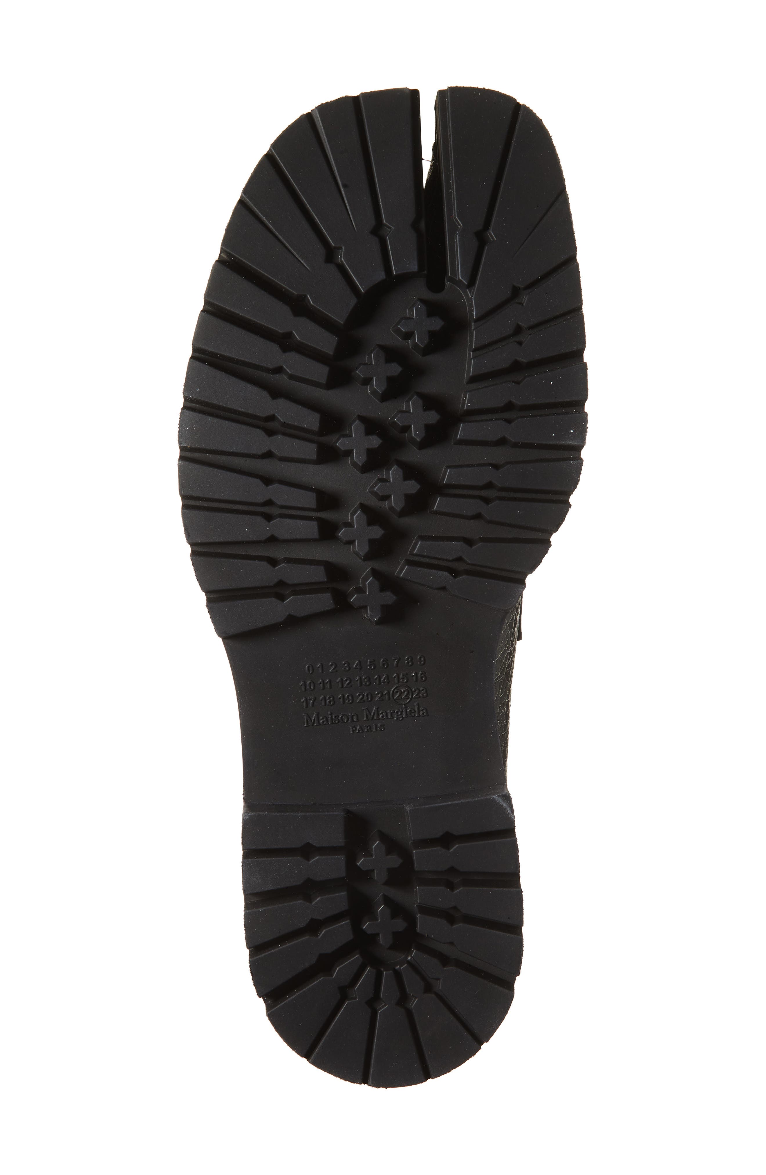 Maison Margiela Tabi County Loafer, Alternate, color, Black/ White