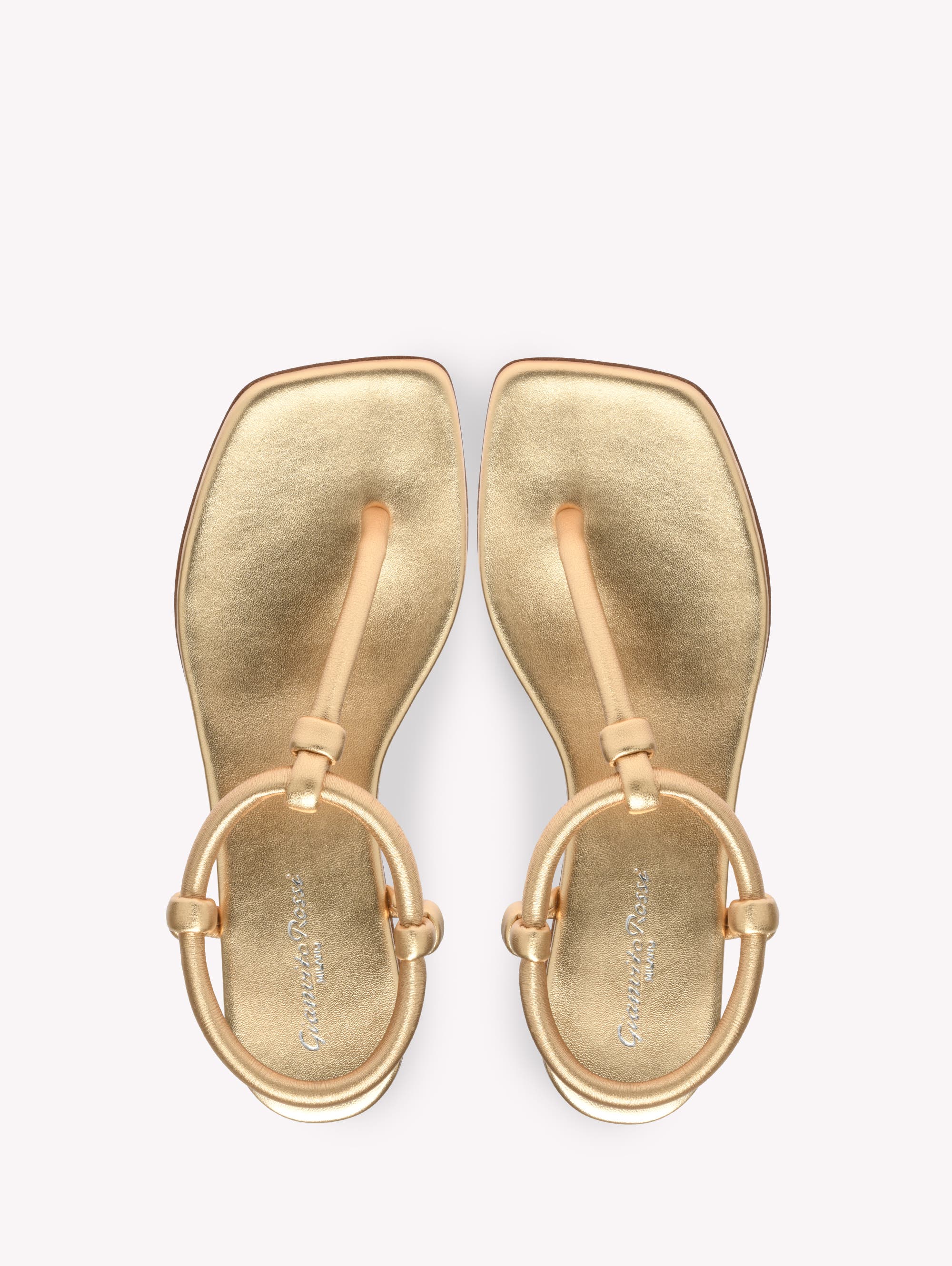 Gianvito Rossi Juno Thong 05 Sandals, Alternate, color, Metallic Gold