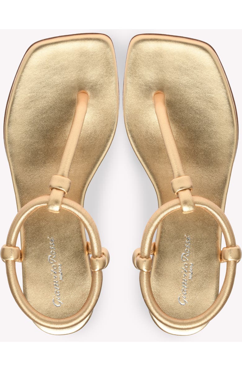 Gianvito Rossi Juno Thong 05 Sandals, Alternate, color, Metallic Gold