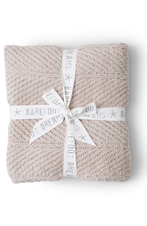 Barefoot Dreams Cozychic® Herringbone Throw Blanket In Stone