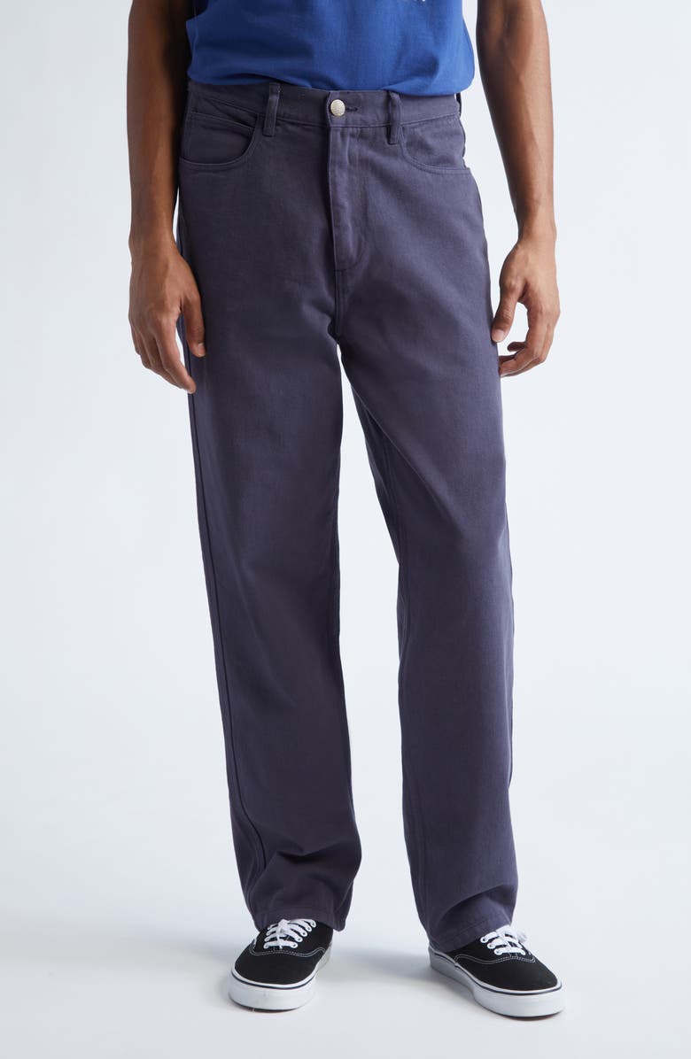 PALMES Coarse Denim Trousers, Main, color, Dark Blue