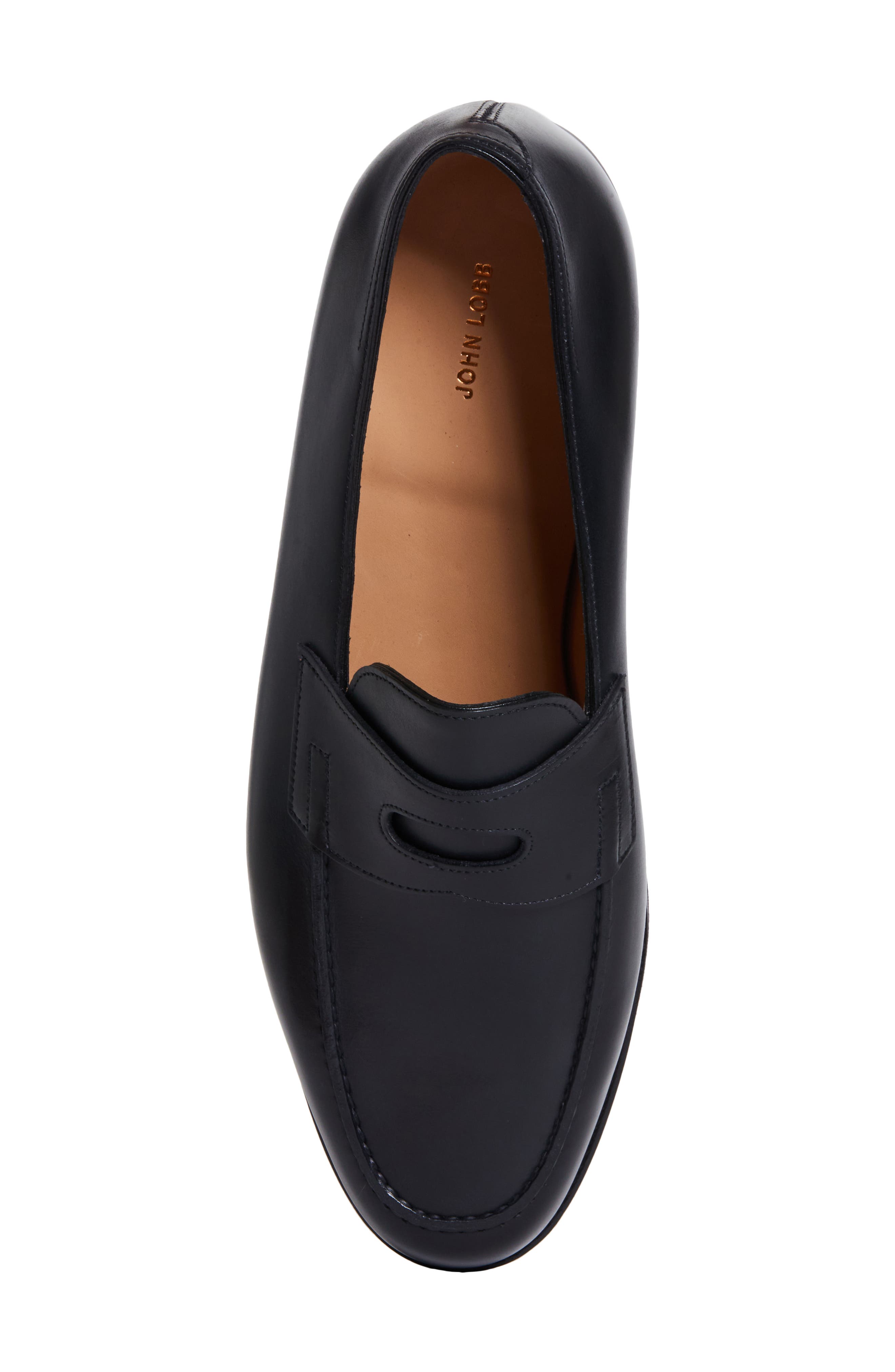 John Lobb Lopez Penny Loafer, Alternate, color, Black