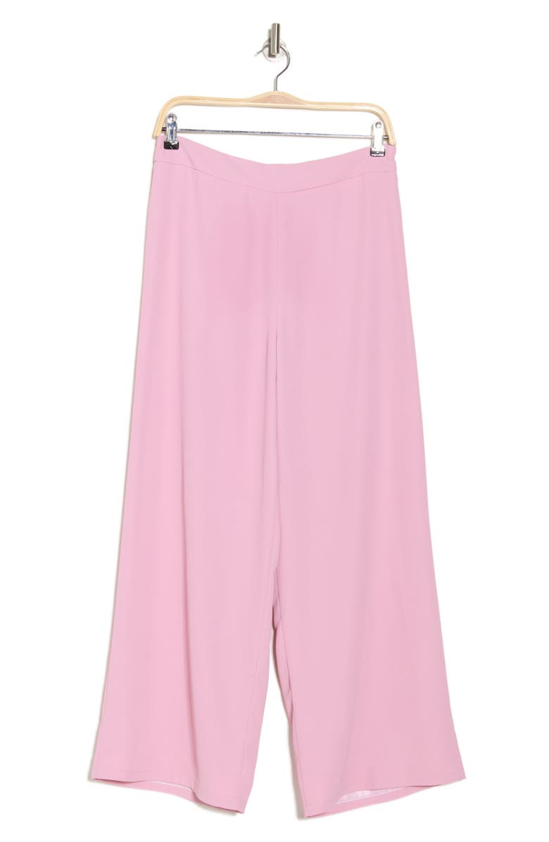 Reiss Evelyn Wool Blend Wide Leg Pants, Alternate, color, Pink