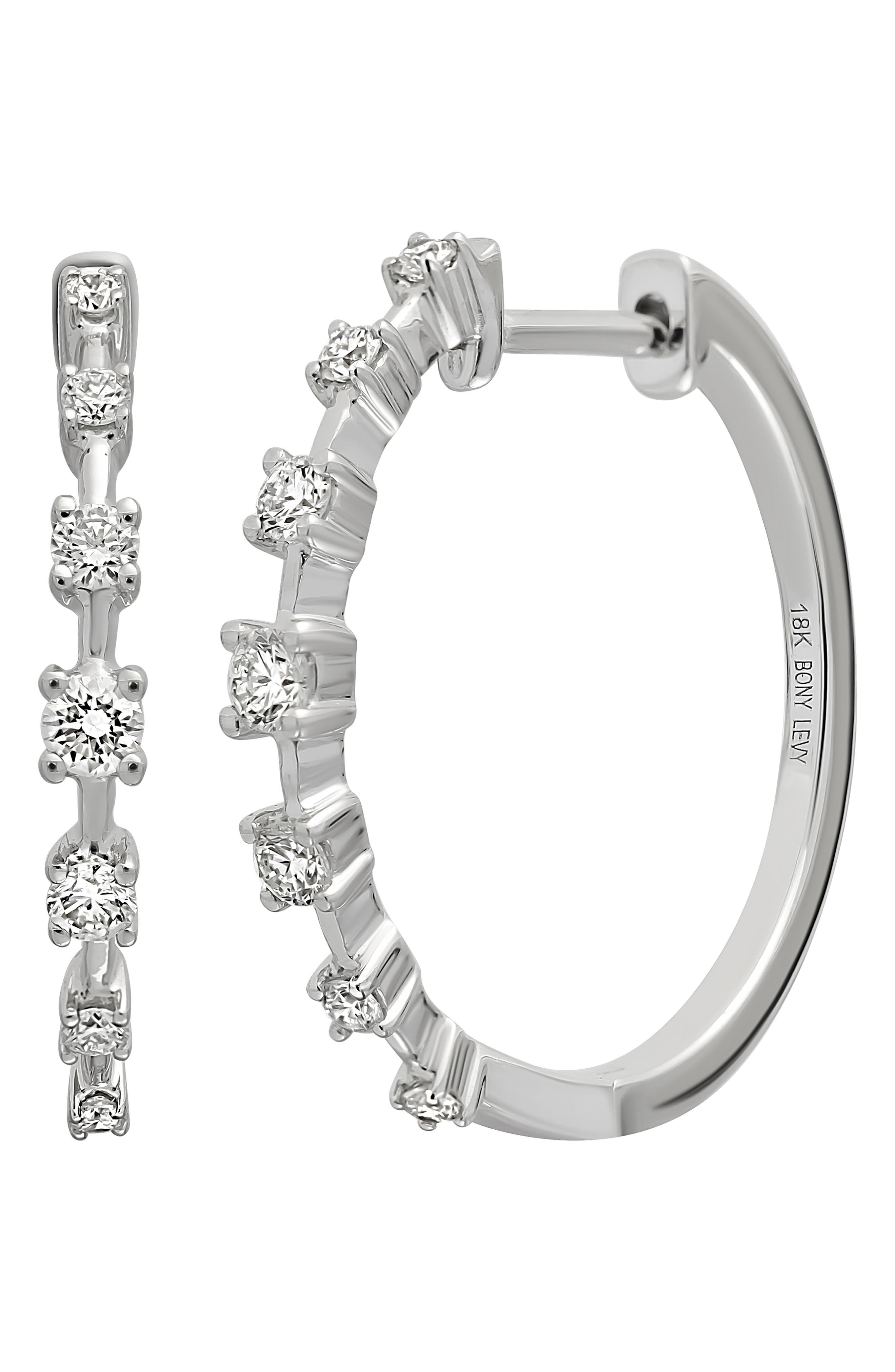 Bony Levy Rita Diamond Hoop Earrings