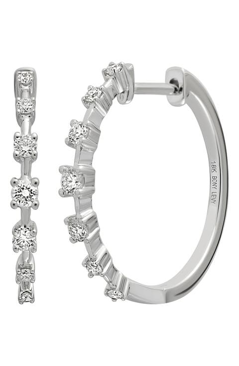 Rita Diamond Hoop Earrings