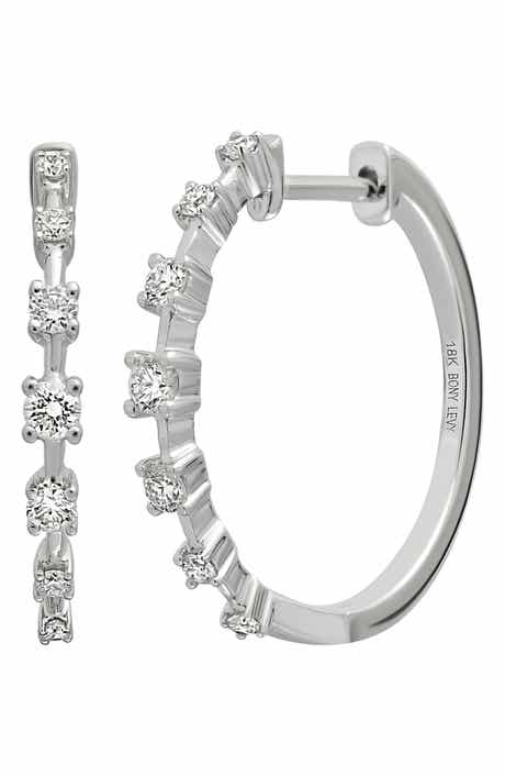 Bony Levy Rita Diamond Hoop Earrings