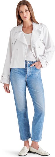 Sirus Crop Denim Trench Coat