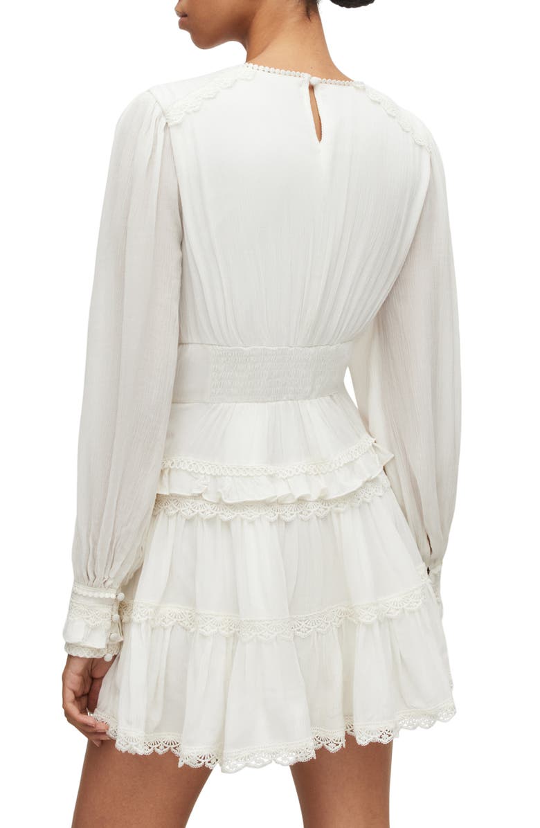AllSaints Zora Long Sleeve Minidress, Alternate, color,