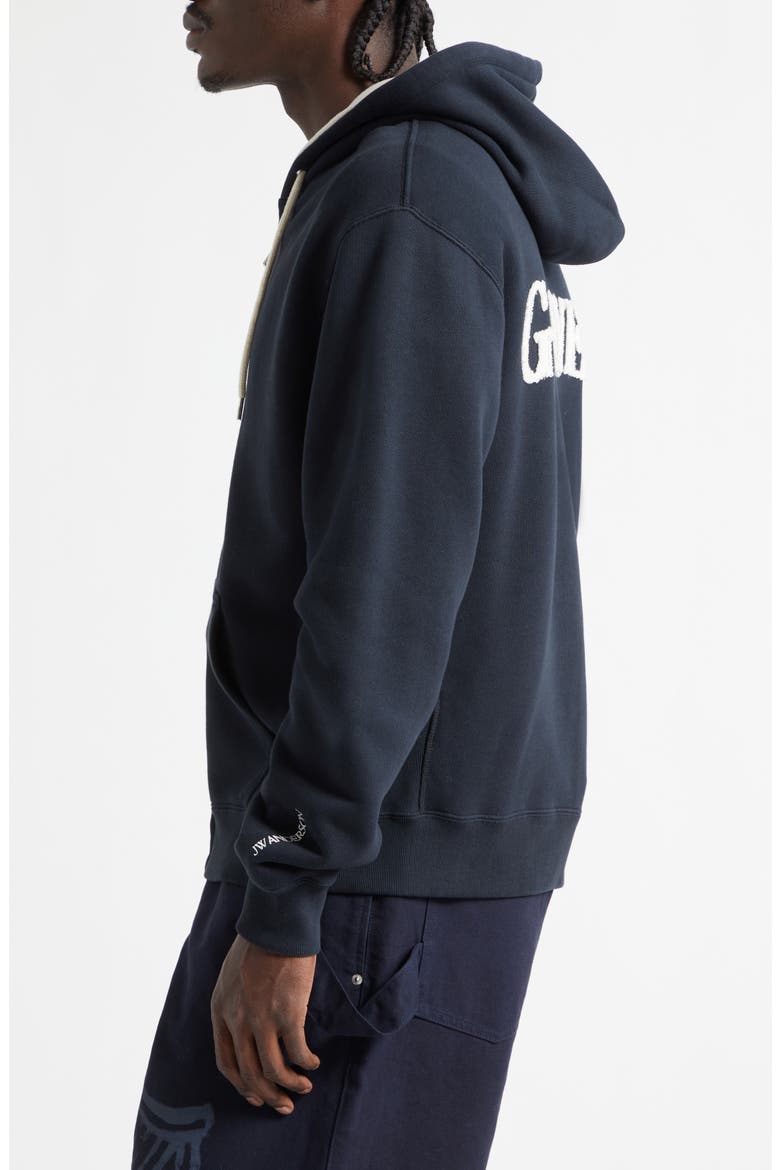x Guinness French Terry Logo Hoodie, Alternate, color, WASHED BLACK