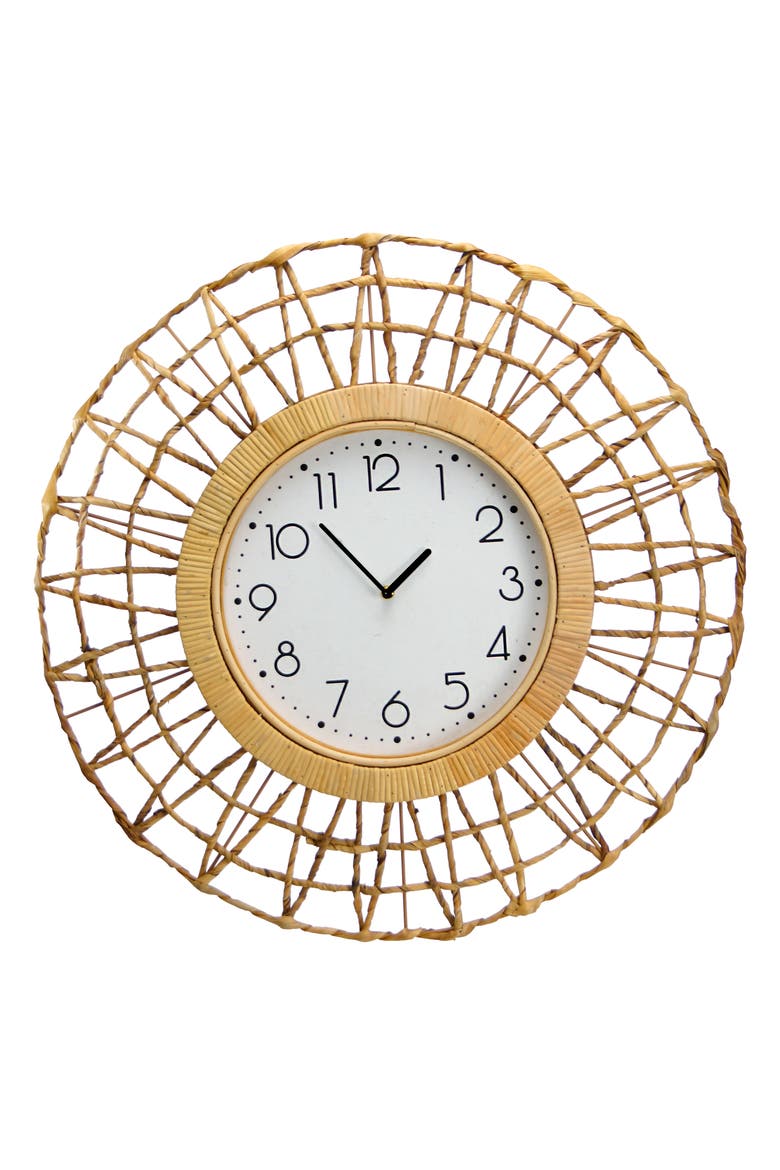 Aged Wall Clock, Main, color, Yellow