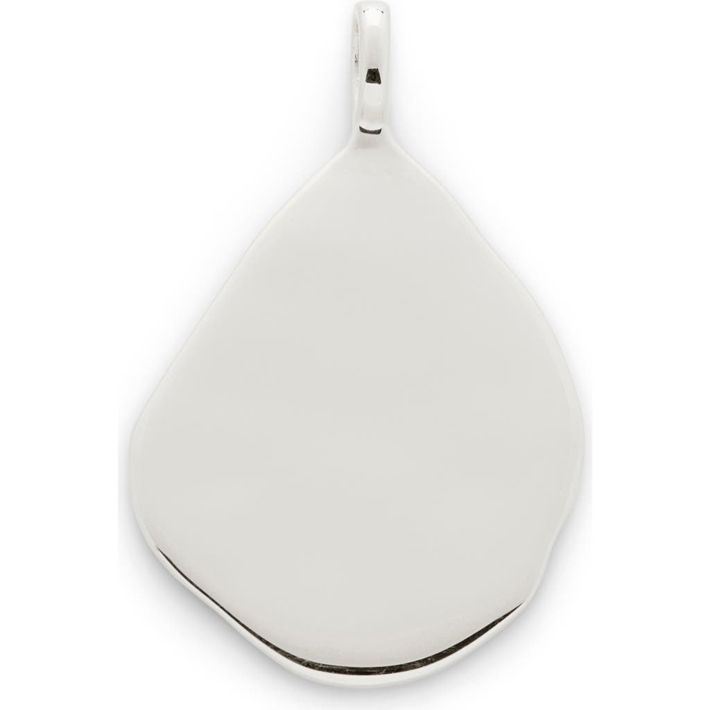 Monica Vinader Siren Recycled Sterling-silver Pendant Charm In Silver