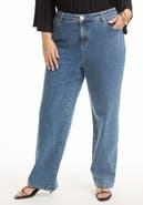 June & Vie June Fit High Rise Straight Leg Stretch Jeans