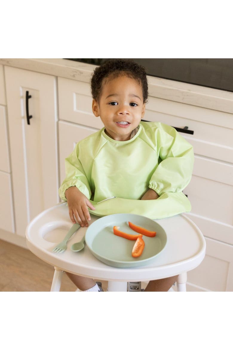 Mess-Proof/Waterproof 2-Pack Long-Sleeve Bib, Alternate, color, Rainforest