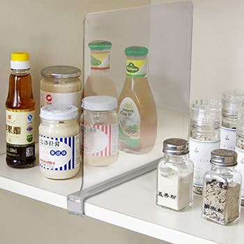 Clear Acrylic Shelf Dividers - Set of 4