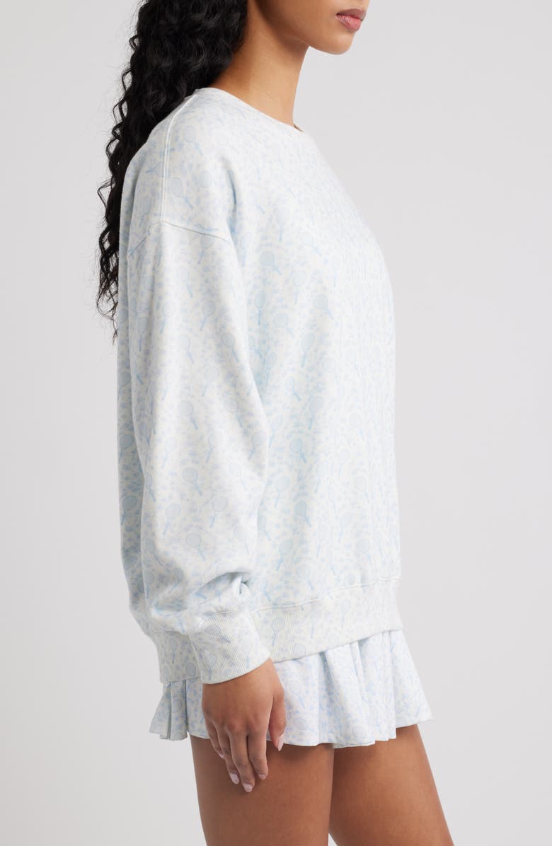 LoveShackFancy Palo Oversize Sweatshirt, Alternate, color, 