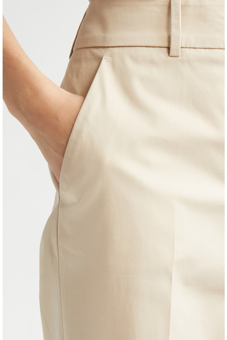Slim Fit Tapered Leg Cotton Blend Pants, Alternate, color, SAND