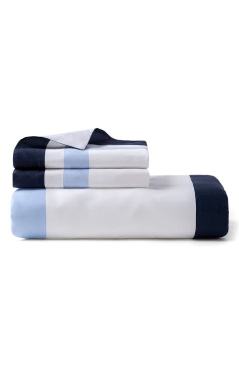 Double Border Sateen Weave Duvet Cover & Sham Set
