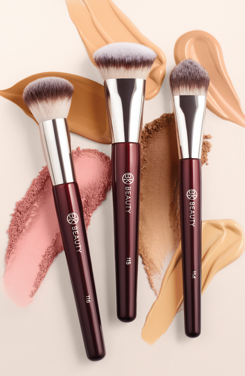 BK Beauty Core Complexion Trio Brush Set, Alternate, color, Burgundy