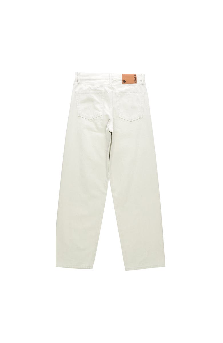 vowels Baggy Denim, Alternate, color, Ivory