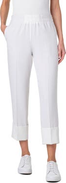 Akris punto Farell Wide Cuff Crop Pants