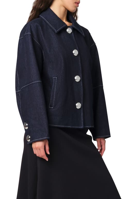 Apparis Raw Denim Jacket In Indigo