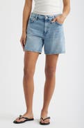 rag & bone Kaia High Waist Relaxed Fit Denim Shorts