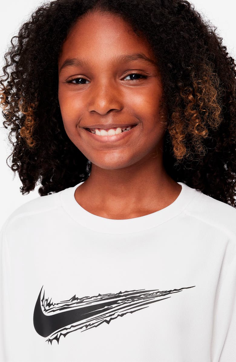 Nike Kids' Graphic T-Shirt, Alternate, color, White/ Black