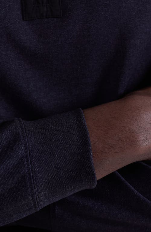 Bugatchi Quarter Zip Pullover In Purple