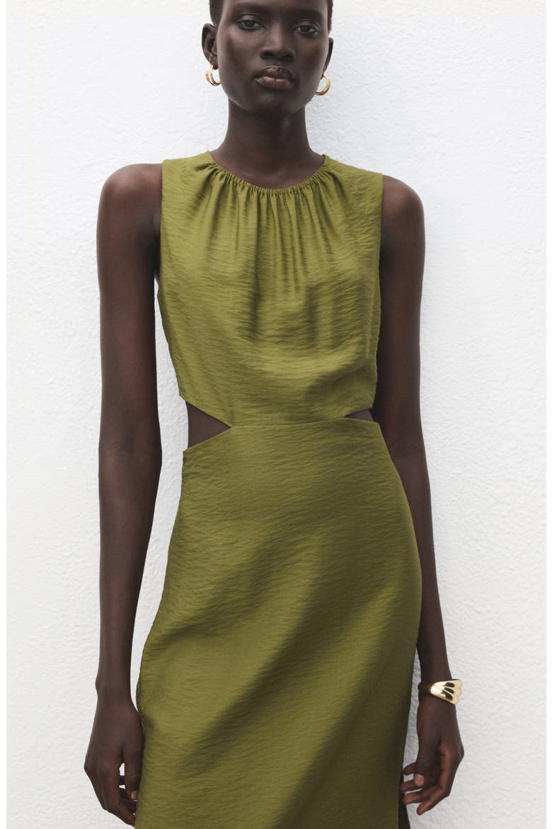 mango dresses midi Bernadine Maxi Dress - Out from Mango MANGO - Crinkled-effect Dress with