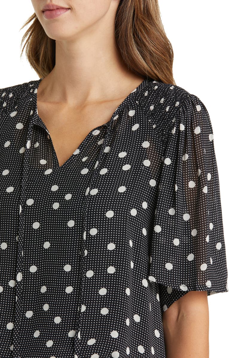 Masai Copenhagen Batian Print Tie Neck Blouse, Alternate, color,