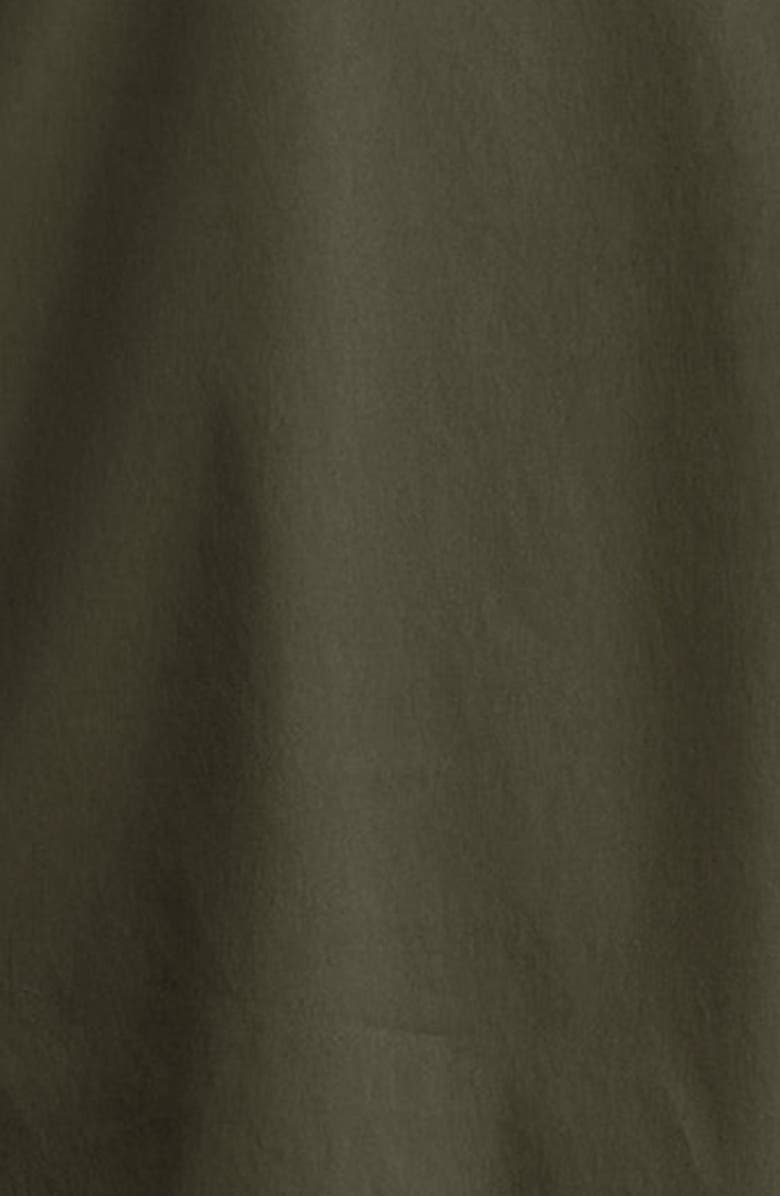 Max Mara Isotta Shirred Poplin Shift Dress, Alternate, color, Kaki