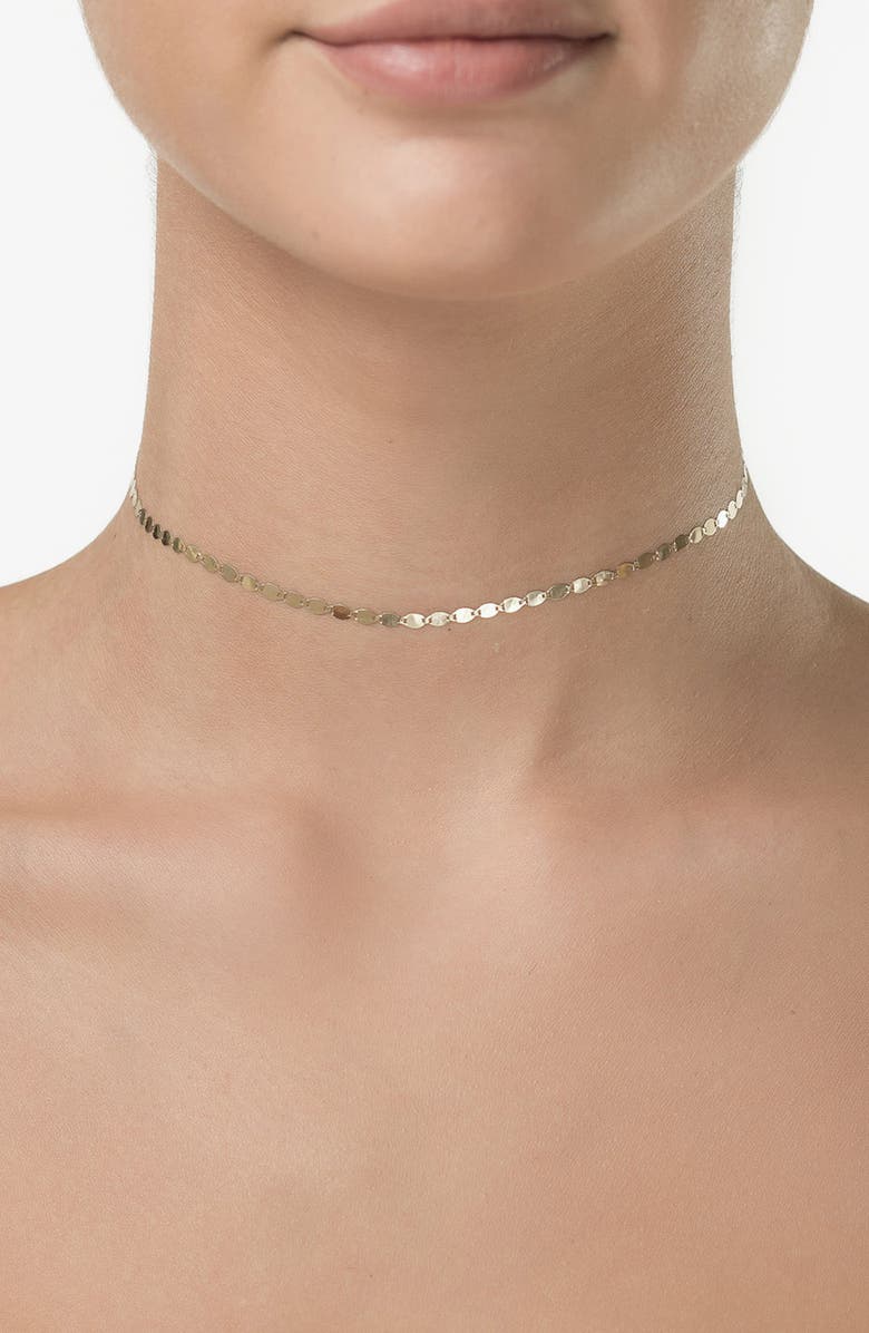 LANA Nude 14K Gold Chain Choker, Alternate, color, Yellow Gold