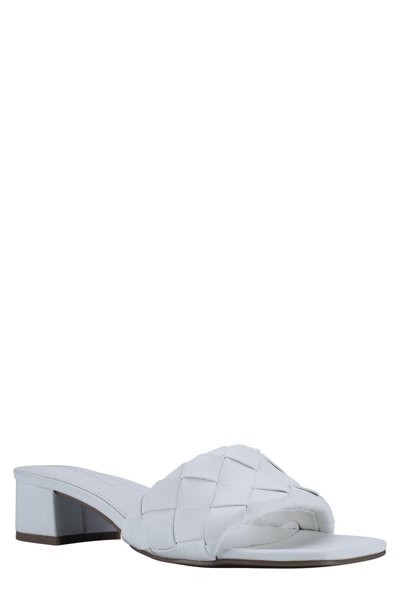 Casper Block Heel Sandal, Main, color, WHITE 140