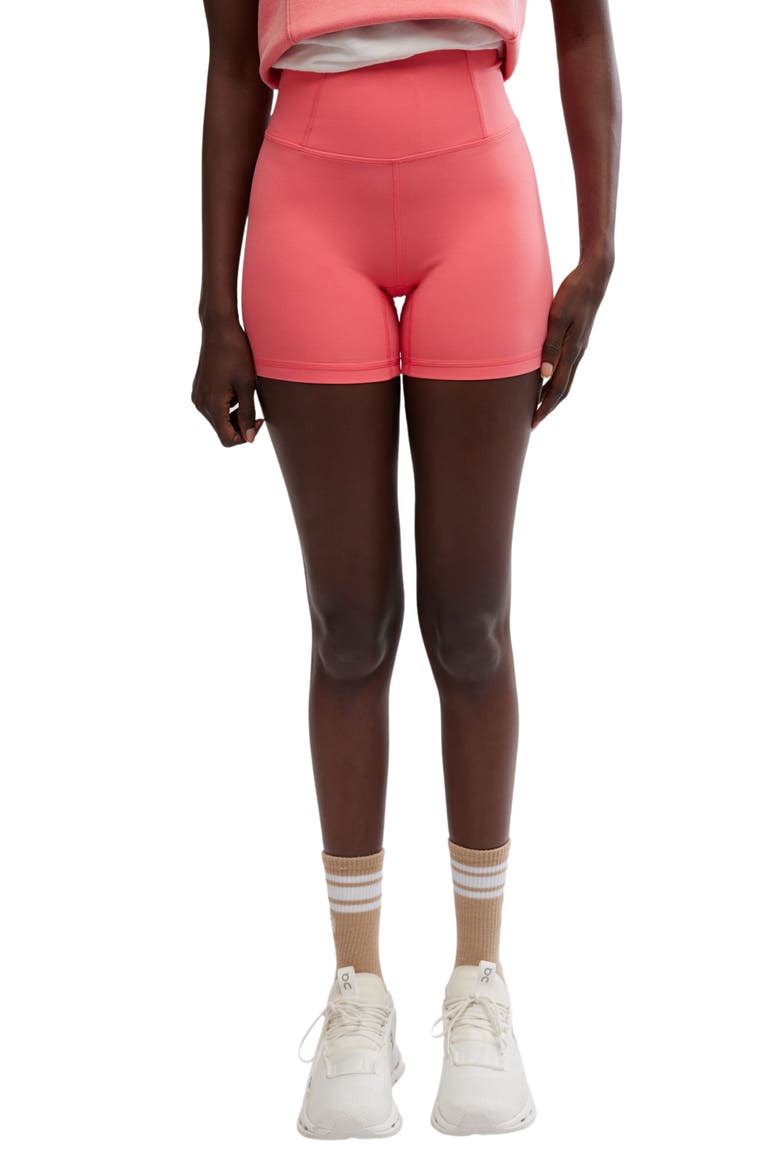 FP Movement Never Better Bike Shorts, Main, color, HIBISCUS