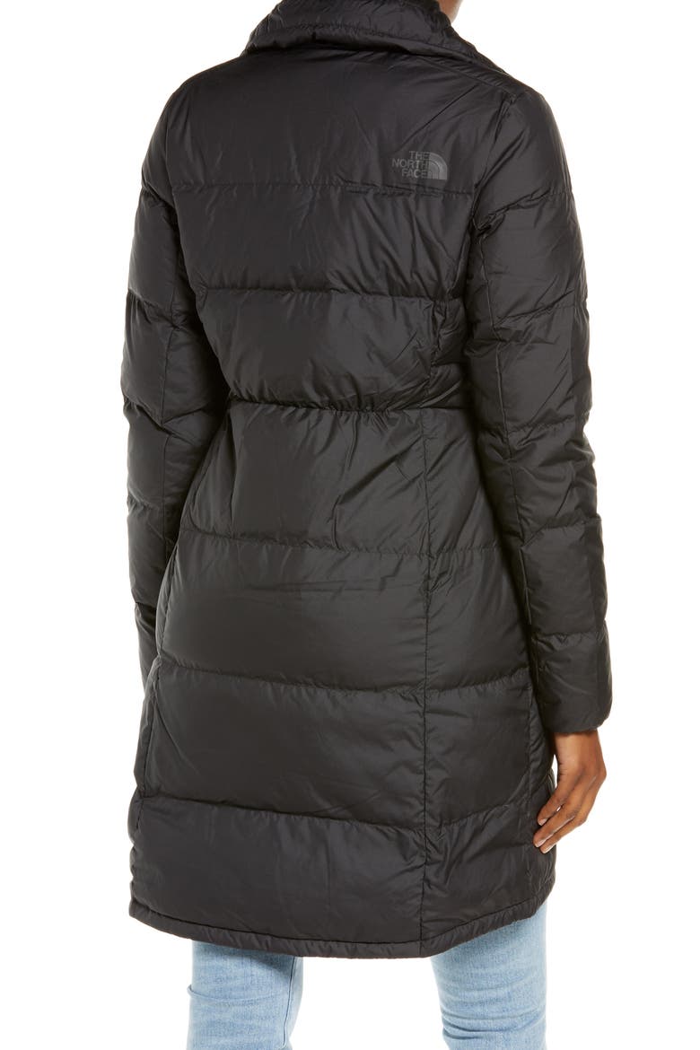 Metropolis Water Repellent 550 Fill Power Down Hooded Parka, Alternate, color, TNF BLACK