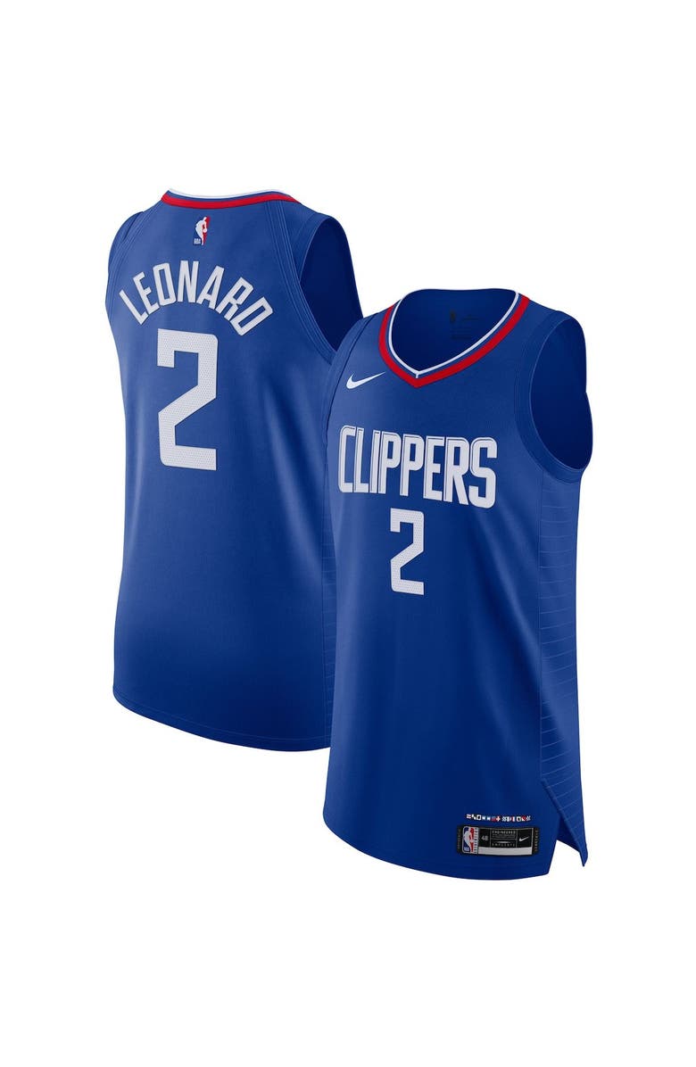 Nike Men's Nike Kawhi Leonard Royal LA Clippers Authentic Jersey - Association Edition, Alternate, color,