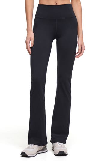 Balance Collection Bea Flare Leggings & Scrunchie Set In Black/ Multi