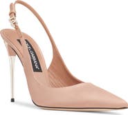 Dolce&Gabbana Pointed Toe Slingback Stiletto Pump