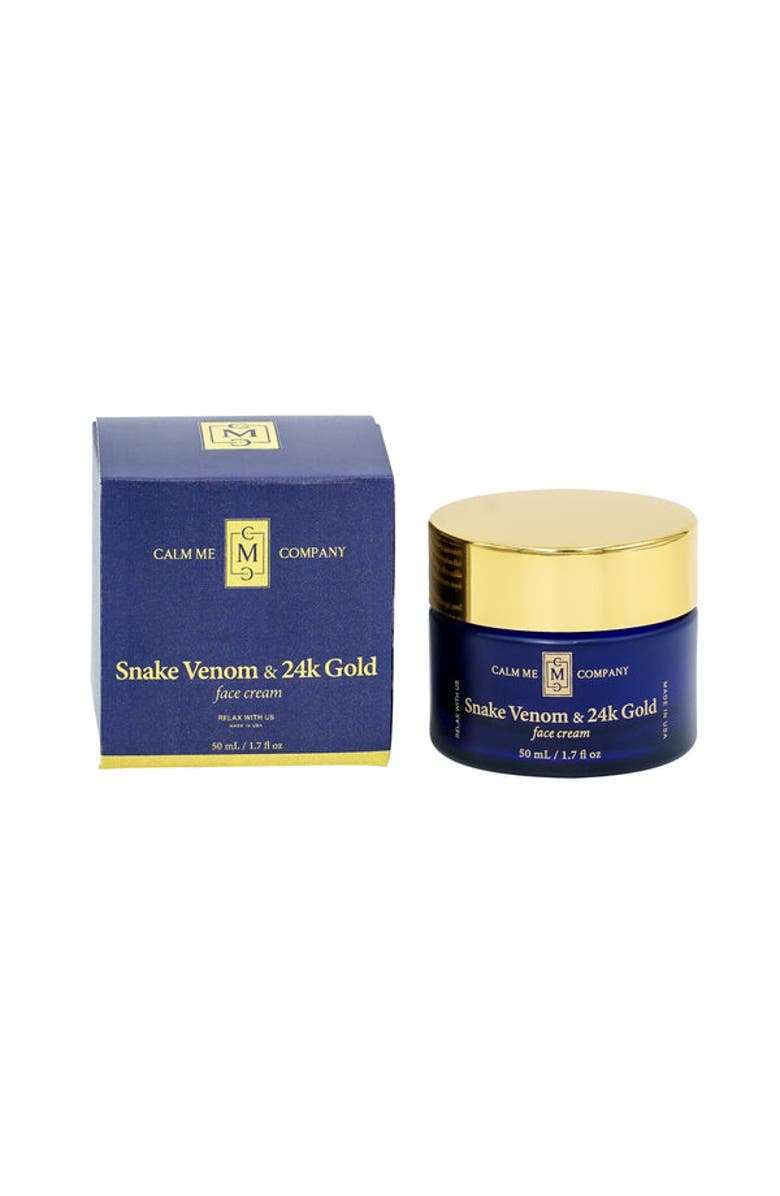 Calm Me 24k Gold + Snake Venom Face Cream 1.7oz, Main, color, NO COLOR