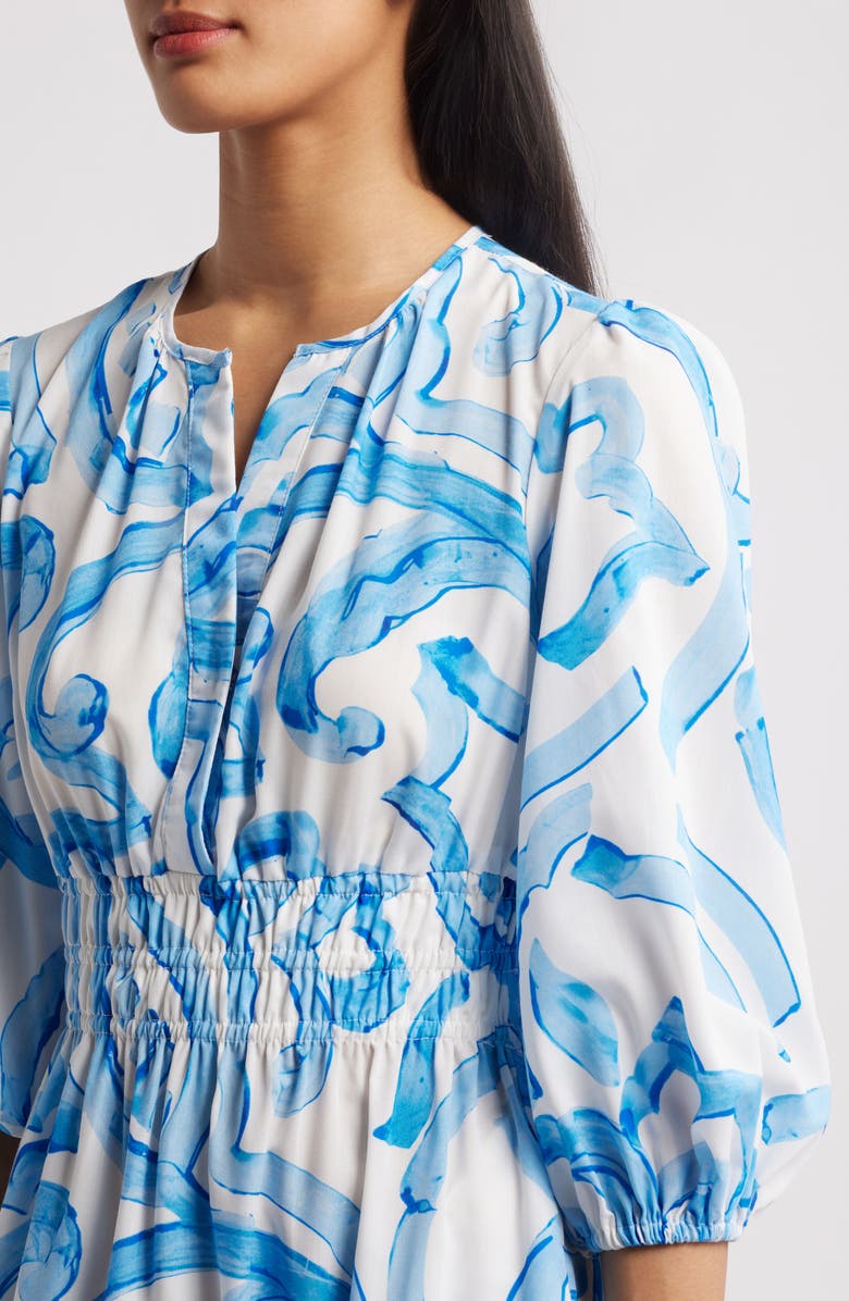 Julia Jordan Abstract Print Midi Dress, Alternate, color,