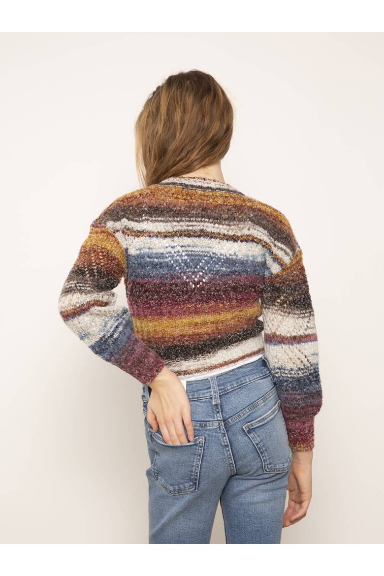Josie Pointelle Drop Shoulder Sweater, Alternate, color, MULTI