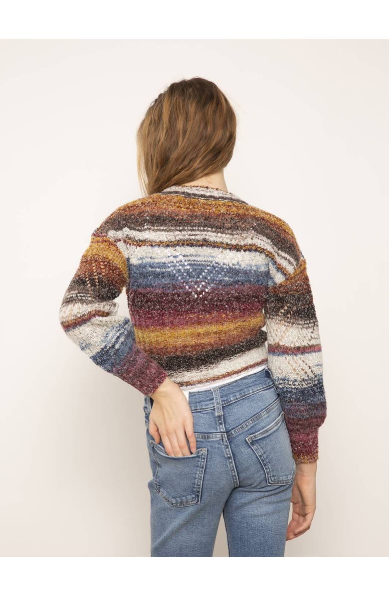 Central Park West Josie Pointelle Drop Shoulder Sweater, Alternate, color, Multi