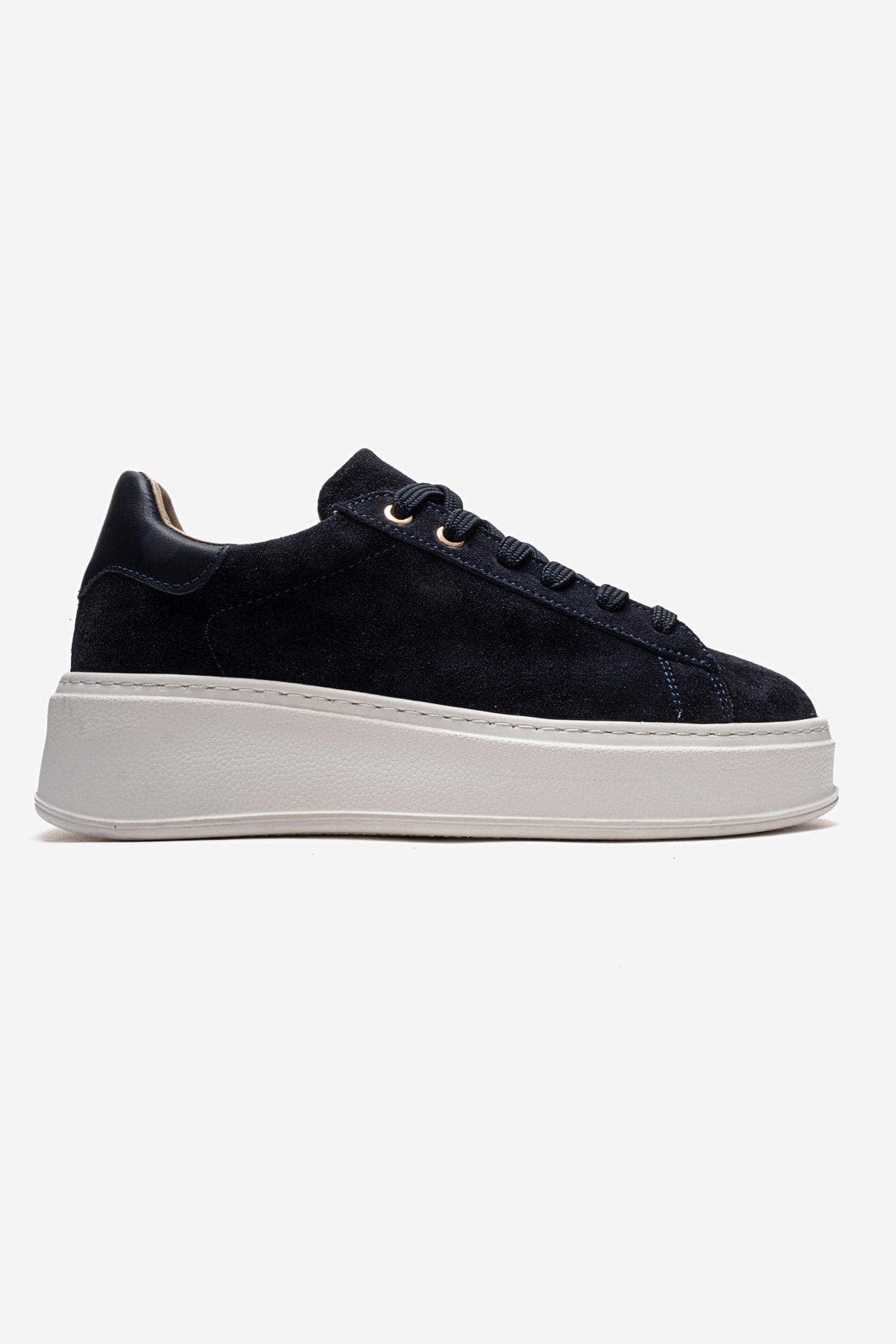 Paloma Leather Sneaker, Alternate, color, Navy Suede