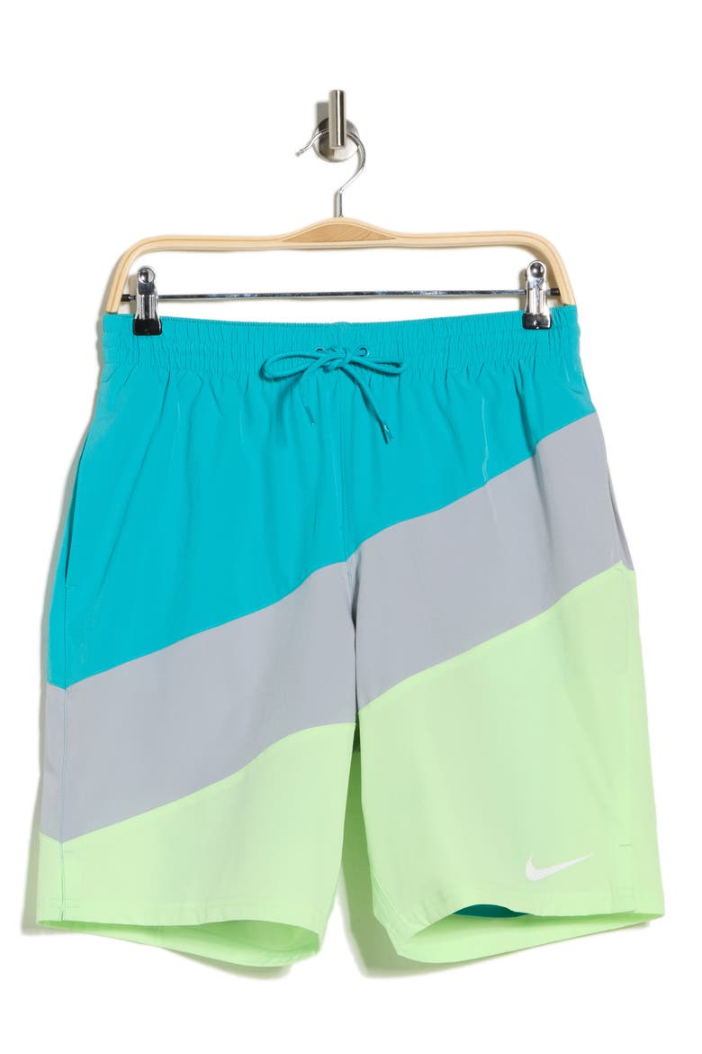 9-Inch Volley Swim Trunks, Alternate, color, DUSTY CACTUS