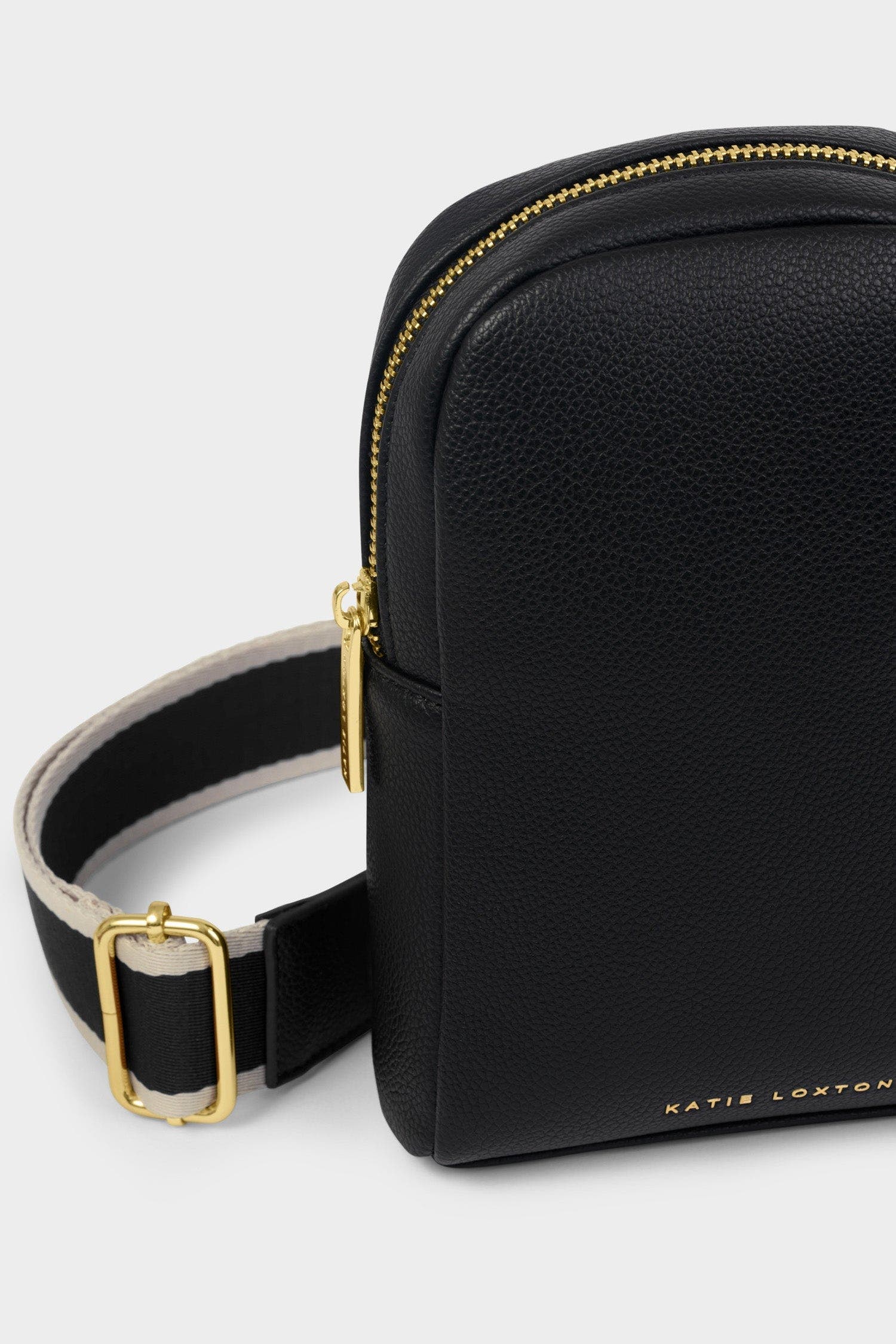 Katie Loxton Kaite Sling Bag, Alternate, color, Black Canvass Strap