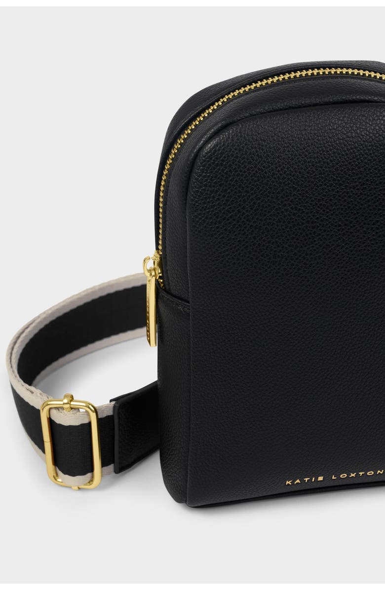 Katie Loxton Kaite Sling Bag, Alternate, color, Black Canvass Strap